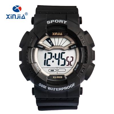 China High Quality Digital Sports Watch 50M Waterproof Sports Digital Alarm Multifunction Watch for sale