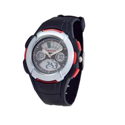 China 5atm automatic sport waterproof watch double movement digital date XINJIA watch for men with size quality for sale