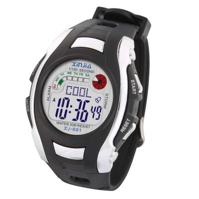 China Big Alarm 30M Water Resistant Digital Sport Wristwatch With Back Light for sale