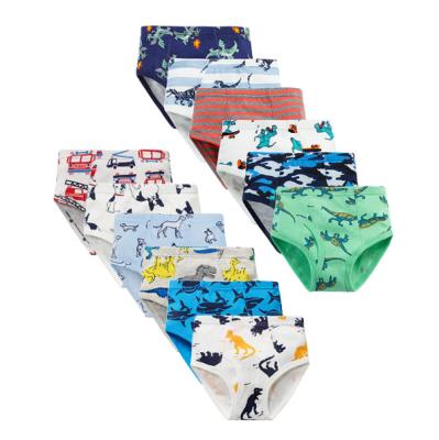 China Cute Breathable Cotton Design Kids Boy Boxer Brief Custom Design Kids Boy Brief Underwear for sale