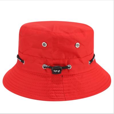 China Wholesale Bucket Hat Rope Pull Hats Unisex Character Summer Face Sunshade Sunshade Hat for sale