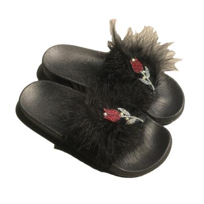 China Fashion trend fur women's slipper suitable for indoor and outdoor fast shipping wholesale for sale