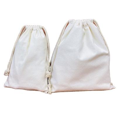 China shoes & Wholesale Custom Clothing Logo Cotton Drawstring Bag Multi-size Gift Tote Bag for sale