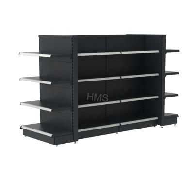 China Single Sided Supermarket Gondola Shelf Heavy Duty Metal Customized Display Rack For Sale for sale