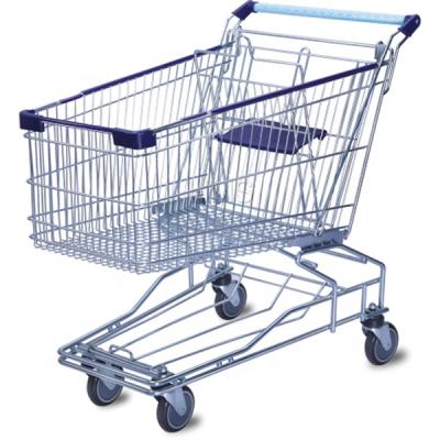 China Asian Shopping Trolley And Unfolding Trolley Store Supermarket Shopping Carts for sale