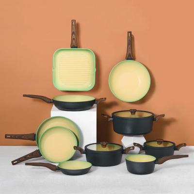 China Non Stick Sustainable Cooking Accessories Panci De Dessini Cookware Kitchen Utensils Set Kichen for sale