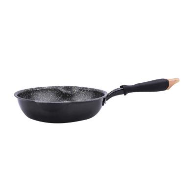 China Aluminum Frying Pan Granite Cookware Sets Nonstick Modern Non Sticky Non Frying Pan Marble Coating for sale