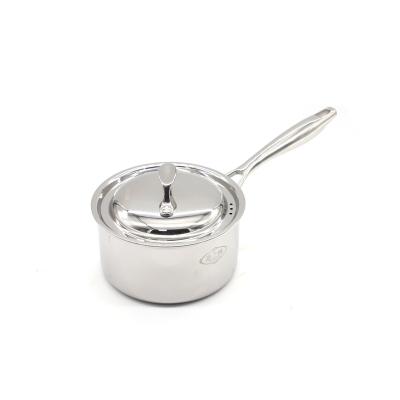 China Sustainable Food Grade Household Stainless Steel Soup Pot Hot Selling Non-Stick Milk Pot for sale