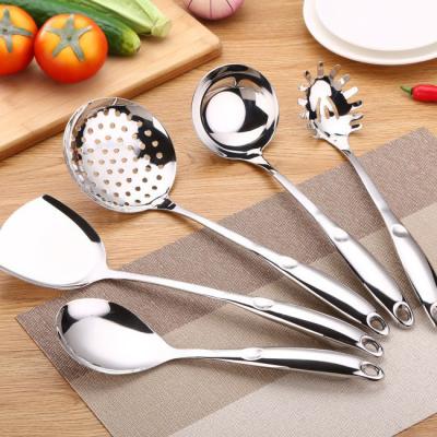 China Sustainable Reusable Utensil Set Family Kitchen Household Stainless Steel Kitchen Cooking Utensils for sale