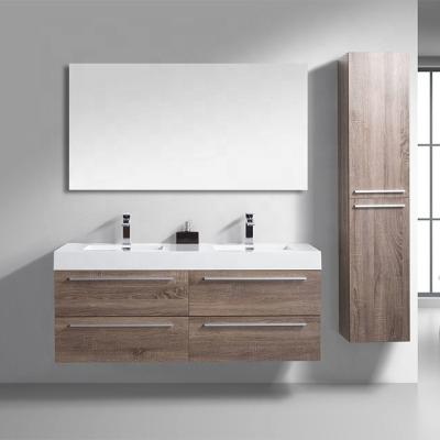 China High Quality Modern PVC Bathroom Cabinet Waterproof Modern Ready Mirrored Small Size Vanity for sale