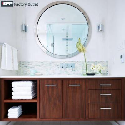 China Small Hotel Cheap Modern Classic Single Sink Solid Wood Wall Mounted Price Bathroom Vanity Cabinets 60 Inch 72 Inch Bathroom Vanity for sale