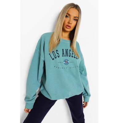 China 100% Luxury Oversized Crewneck Couples Hoodies Women's Sweatshirt Breathable Cotton Pullover Women's Sweatshirt for sale