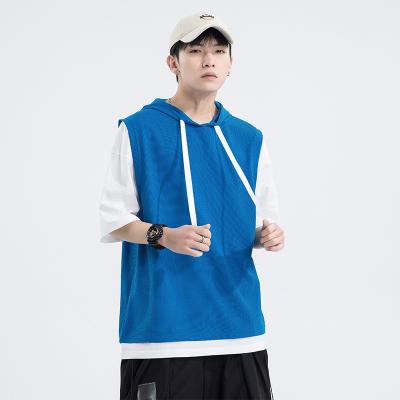 China 2022 Summer New Solid Color Loose Basketball Men's Breathable Loose Sweatshirt Hoodie for sale