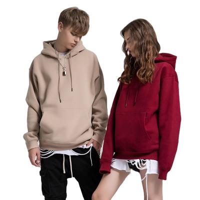 China High Quality Unisex Logo Oversized Hoodie Fleece Breathable Custom Heavy Women's Pullover Sweatshirt for sale