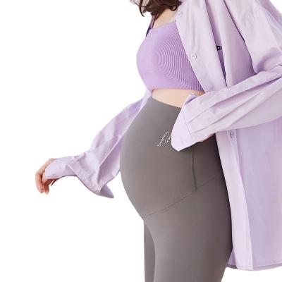 China 2023 High Quality Pregnant Maternity Clothes Antibacterial Sweat Dress Shark Antibacterial Seamless Maternity Pants For Women Pregnancy Yoga Panties for sale