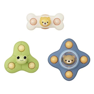 China Hot Selling Bpa Free Food Grade Toy Suction Cup Spinning Stirs On Fingertip Spinnings Toy Stress Relief Learner Toys For Toddler for sale