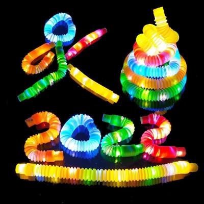 China Popular elephant light noise tubes wiggle toys led glow tubes sensory toys in for kids birthday party noise glow sticks for dark party for sale