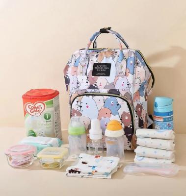 China Customized Maternity Diaper BagStation Waterproof Oxford Wet Waterproof Mom Mum Bags Diaper Backpack Baby Carrier BagStation for sale