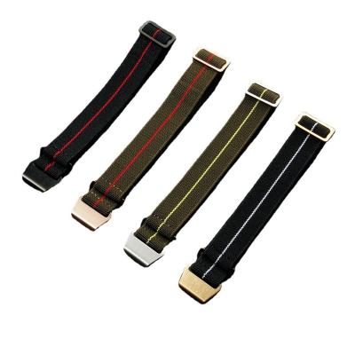 China The Bag Luxury French Stretch Parachute Fabric Elastic Force Watch Strap NATO Elastic Nylon Watch Band 18mm 20mm 22mm for sale