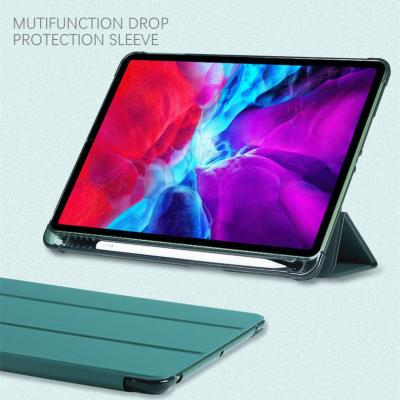 China Fanshion Clear Silicon TPU Flip Leather Case Shell Smart Soft Cover Single Half for iPad Pro 11 10.2/Air2 Air 9.7 2017 2018 Mini 123456 for sale