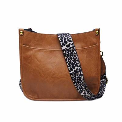 China Hot Cross - CRAZY Personalized Leather Body Bag Leopard Strap PU Fashion Cross - Body Messenger Bag for sale