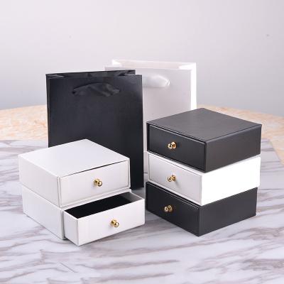 China Recycled Materials Custom Printing Hard Rigid Cardboard Luxury Slide Box With Ribbon Rope Gift Sleeve Drawer Box Packaging for sale