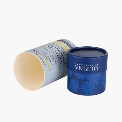 China Recycled Materials Customized Color Paper Jar Cosmetics Box Cylinder Packing Box For Skin Care Products Mascara Paper Tube Box for sale