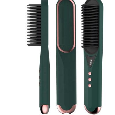 China Comfortable Healthy Comb Anti Scalding Hot Comb Hair Straightener Sweep Infrared Heating Electric Comb Hair Straightener Brush for sale