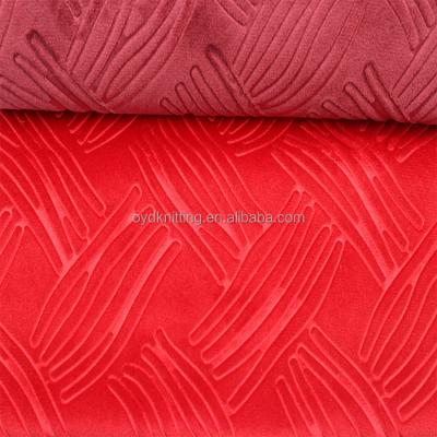 China Other Other Warp Knitted Colorful 100% Polyester Embossed Holland Velvet Sofa Fabric For Furniture Textile From China for sale