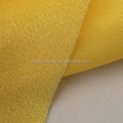 China 150gsm Soft Solid Soft Velboa Short Hair Brushed Fabric For Toys/Dolls/Upholstery/Textile/Shoes/Home Lining for sale