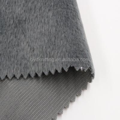 China Gray Color 1mm/2.5mm Shrink-Resistant Plush Faux Fur Garment Velboa Cover Shrink-Resistant / Short Pile Material Velboa Chair Seat Cover for sale