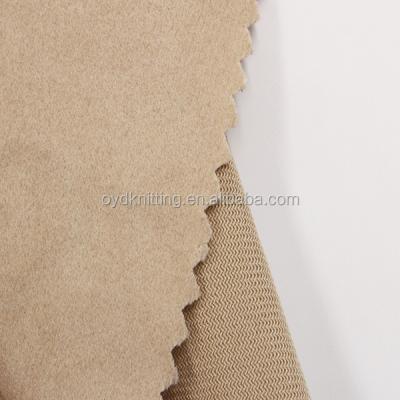 China Anti Static 100% Polyester Knitted Velveteen Like Side Brushed 140gsm Knit Fabric Velveteen For Pillow for sale