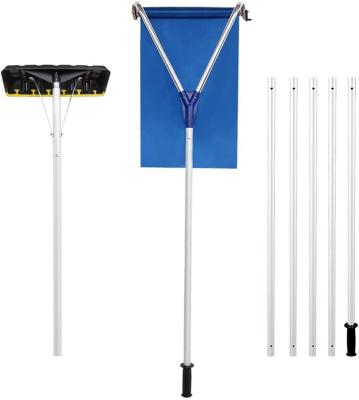 China Snow Shovel Snow Roof Rake with 2 Cutting Blades 2 in 1 Telescoping Roof Snow Rakes, 21ft Snow Removal Tool for sale