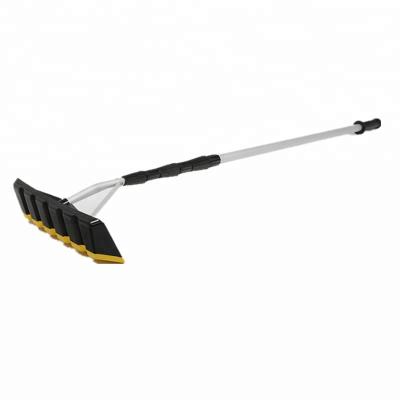 China Telescopic Roof Snow Rake Scrapper With Extension Handle Long Length 640cm for sale