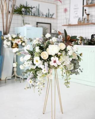 China Decor Metal Wedding Flower Stands for sale