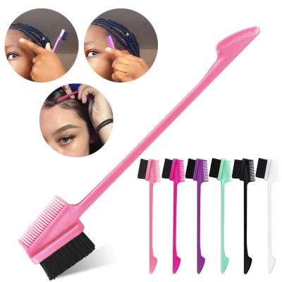 China Professional Salon Accessories Eyebrow Hair Brush Three Headed Brush Ragged Comb Hair Dye Brushes Hair Care Hair Edge Control Styling Gel Brush Styling for sale