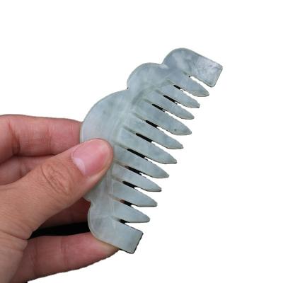 China Jade Comb Head Therapy Trigger Point Treatment Home Massage Spa Acupuncture Traditional Chinese Nature On The Head for sale