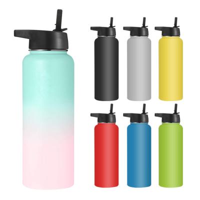 China Wholesale PORTABLE Stainless Steel Vacuum Sports Portable Outdoor Bottle With Straw for sale