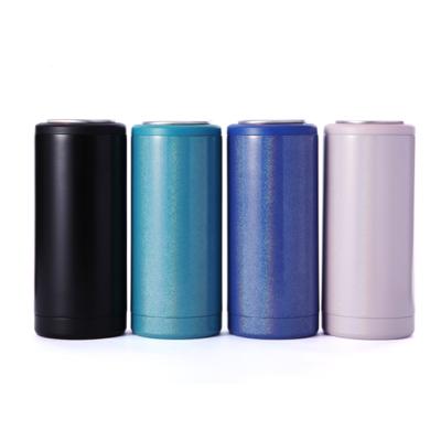 China Sustainable Contemporary Insulated Hot Cold Cup Vacuum Stainless Steel Tumblers Slim Box Cooler With Lids for sale