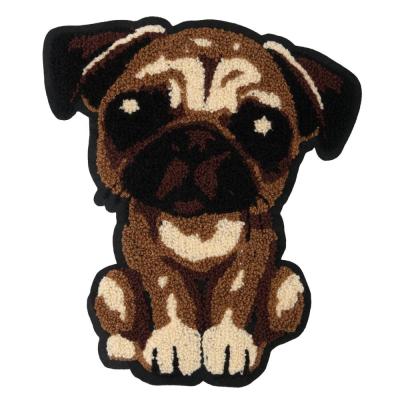 China 3D GUGUTREE large sew on dog patches, embroidery dog ​​towel badges, cute animal appliques for jackets for sale