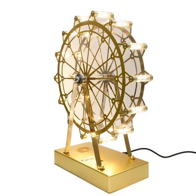 China Modern Cost Effective Exquisite Christmas Gift Sleep Light Ferris Kids Wheels Study Led Desk Table Lamp for sale