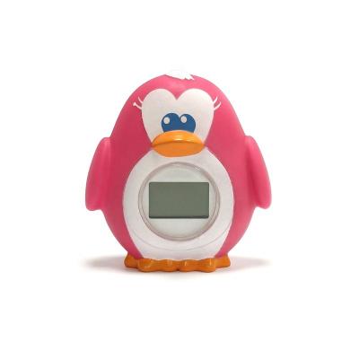 China Factory Customized Real Time Thermometer Cute Backlight Display Thermometer Cartoon Penguin Temperature Measurement Baby Bath for sale