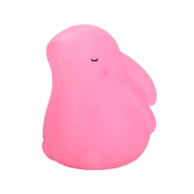 China Colorful Color Bedroom Sleep Lamp Eye Protection Cartoon Moon Rabbit Baby Night Light Lovely Change Colors Factory Wholesale Children Gifts for sale