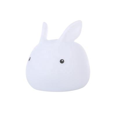 China Change Colors Wholesale New Cute Rabbit Cartoon Sleep Lamp USB Charging Children's Bedroom Creative Bedside Lamp for sale