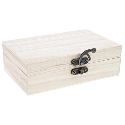 China Cheap and high quality wooden storage box craft handmade custom wooden box for sale