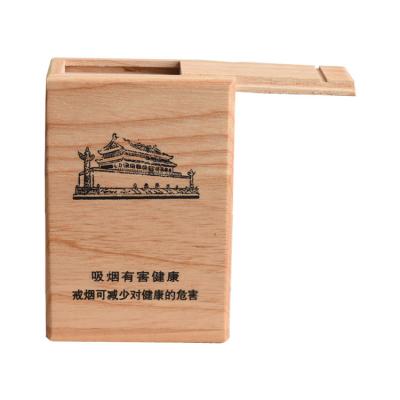 China Wholesale Handmade Custom Made Pocket Roll Vintage Tobacco Smoke Smoking Slim Wooden Cigarette Holder for sale