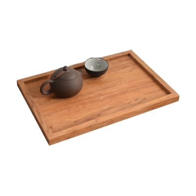 China Eco-friendly Wholesale Custom Wooden Coffee Tea Table Tray Tea Trays Serving Tray for sale