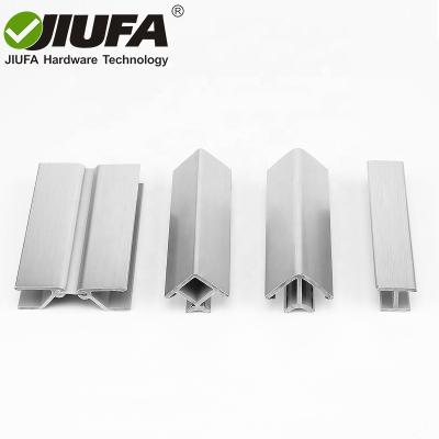 China Skirting Board Connect JIUFA plastic with aluminum film corner connector for sideboard skirting board several degree plinth corner accessory for sale