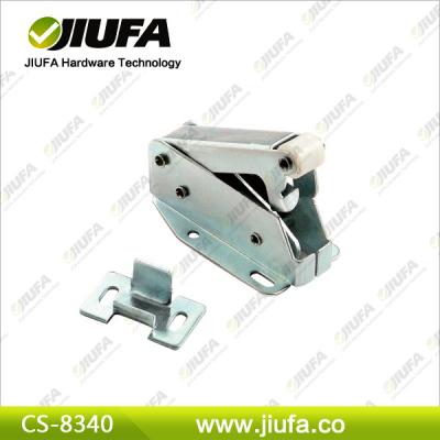 China The release function can be activated with light pressure on the door JIUFA furniture hardware non-magnetic quick automatic quick screw mounted pressure hook latch spring hook push to open latch lock for sale