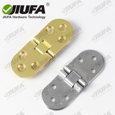 China Furniture Connecting Panels JIUFA Furniture Hardware 180 Degree Flap Table Hinge Around Edge Flip Top Concealed Hinge For Furniture Drop Down Folding for sale